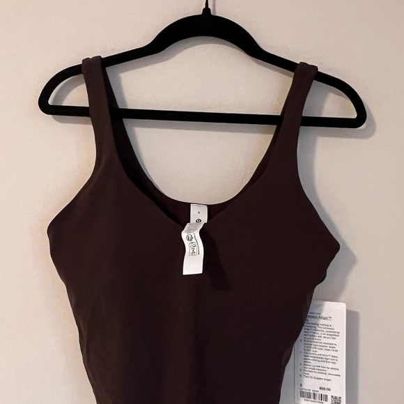 NWT Lululemon Align Crop Tank Top Brown Espresso - Picture 2 of 8